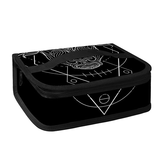 Black And White Taurus Sign Print Small Lunch Bag