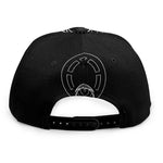 Black And White Taurus Sign Print Snapback Cap