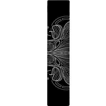 Black And White Taurus Sign Print Table Runner