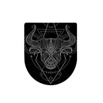 Black And White Taurus Sign Print Toilet Lid Cover