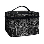 Black And White Taurus Sign Print Travel Makeup Bag