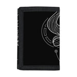 Black And White Taurus Sign Print Trifold Wallet