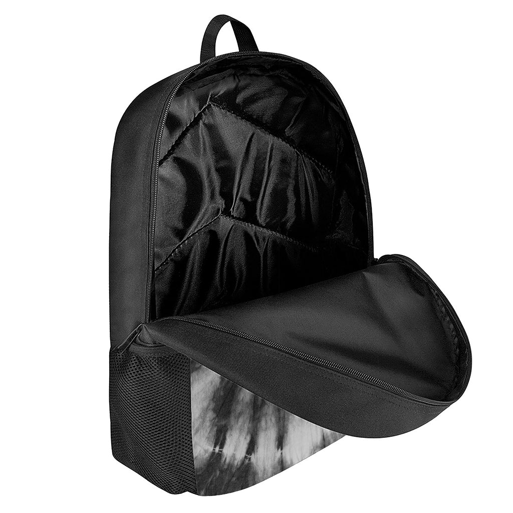 Black And White Tie Dye Print 17 Inch Backpack