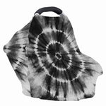 Black And White Tie Dye Print Baby Seat Cover