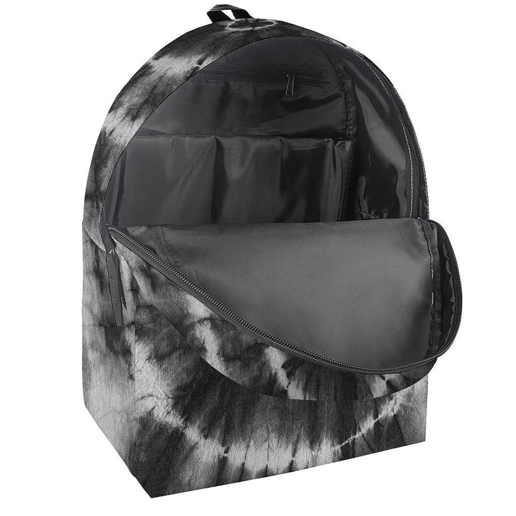 Black And White Tie Dye Print Backpack