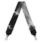 Black And White Tie Dye Print Bag Strap