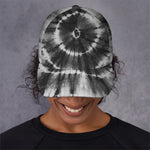 Black And White Tie Dye Print Baseball Cap