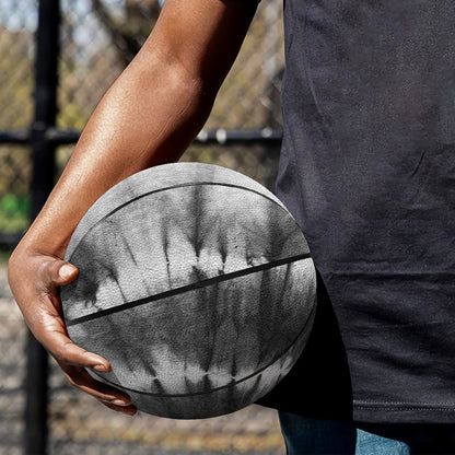 Black And White Tie Dye Print Basketball