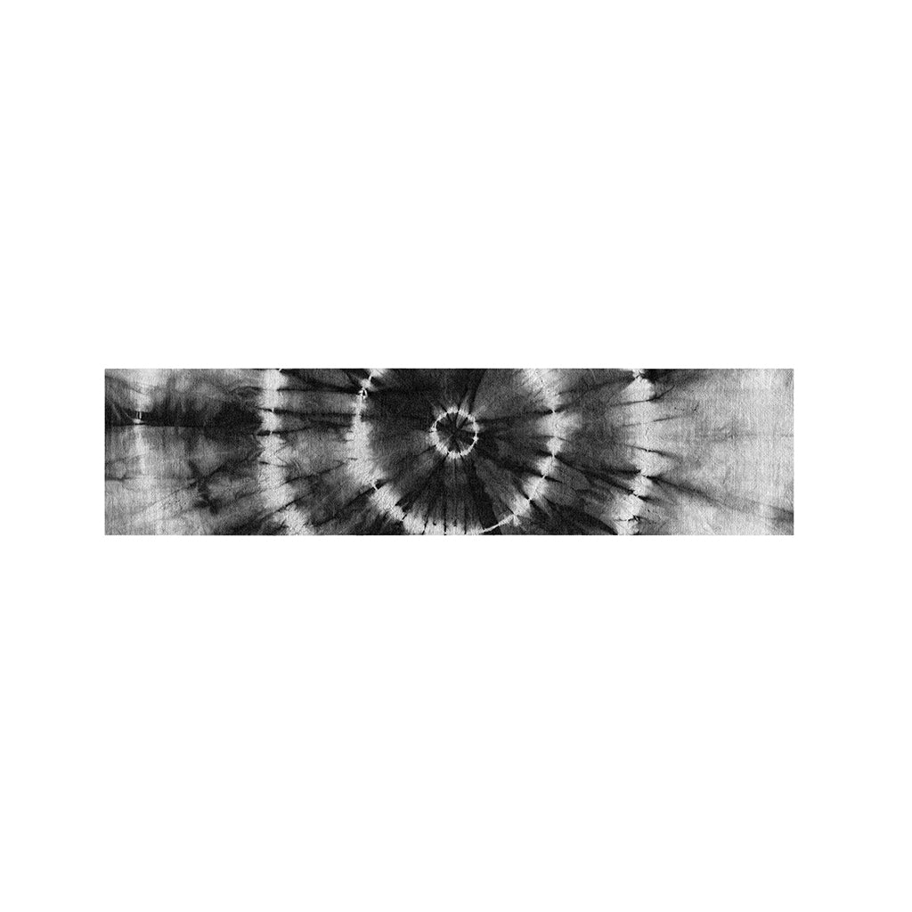 Black And White Tie Dye Print Bed Runner