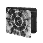 Black And White Tie Dye Print Bifold Wallet