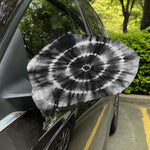 Black And White Tie Dye Print Car Side Mirror Covers