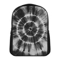 Black And White Tie Dye Print Casual Backpack