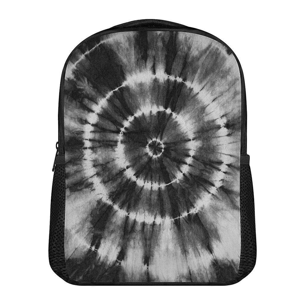 Black And White Tie Dye Print Casual Backpack