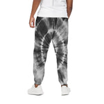Black And White Tie Dye Print Cotton Pants