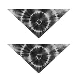Black And White Tie Dye Print Dog Bandana