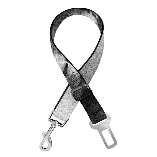Black And White Tie Dye Print Dog Seat Belt