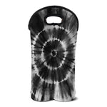 Black And White Tie Dye Print Double Neoprene Wine Tote