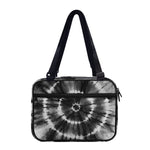 Black And White Tie Dye Print Double Strap Bible Bag