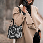 Black And White Tie Dye Print Double Strap Bible Bag