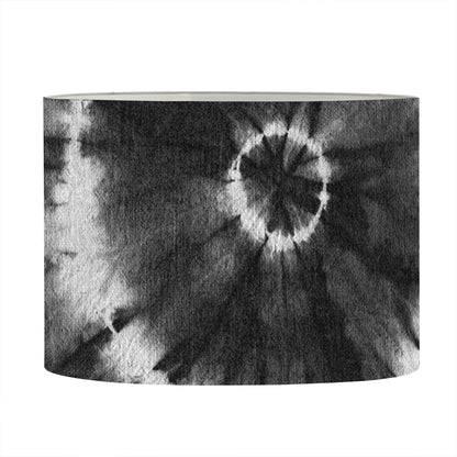 Black And White Tie Dye Print Drum Lamp Shade