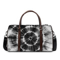 Black And White Tie Dye Print Duffel Bag