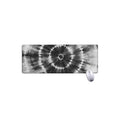 Black And White Tie Dye Print Extended Mouse Pad