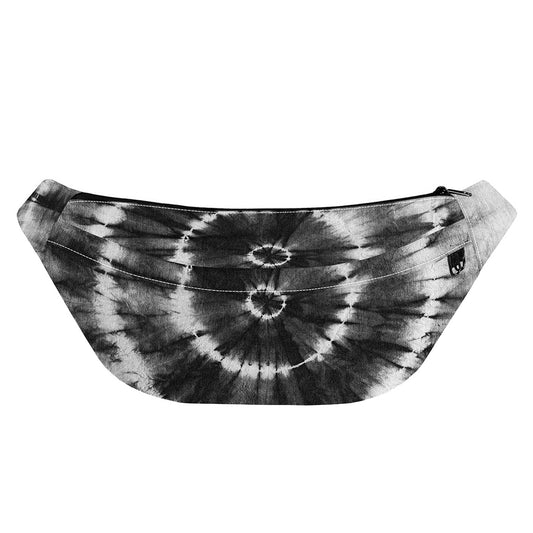 Black And White Tie Dye Print Fanny Pack