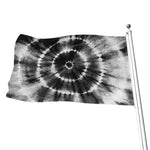 Black And White Tie Dye Print Flag