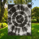 Black And White Tie Dye Print Garden Flag