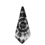 Black And White Tie Dye Print Hand Towel