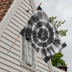 Black And White Tie Dye Print House Flag
