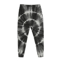 Black And White Tie Dye Print Jogger Pants