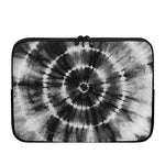 Black And White Tie Dye Print Laptop Sleeve