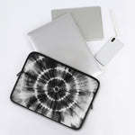 Black And White Tie Dye Print Laptop Sleeve