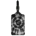 Black And White Tie Dye Print Luggage Tag