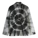 Black And White Tie Dye Print Men's Blazer