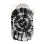 Black And White Tie Dye Print Mesh Laundry Hamper