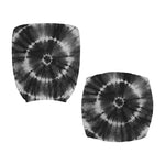 Black And White Tie Dye Print Office Chair Cover