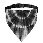 Black And White Tie Dye Print Over The Collar Dog Bandana