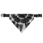 Black And White Tie Dye Print Over The Collar Dog Bandana
