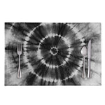 Black And White Tie Dye Print Placemat