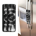 Black And White Tie Dye Print Refrigerator Handle Covers