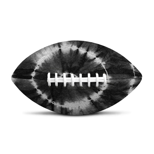 Black And White Tie Dye Print Rugby Ball