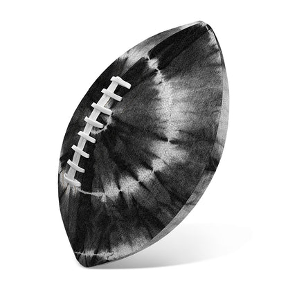 Black And White Tie Dye Print Rugby Ball