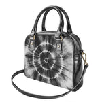 Black And White Tie Dye Print Shoulder Handbag