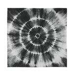 Black And White Tie Dye Print Silk Bandana