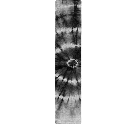 Black And White Tie Dye Print Table Runner