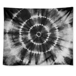 Black And White Tie Dye Print Tapestry