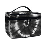 Black And White Tie Dye Print Travel Makeup Bag