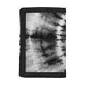 Black And White Tie Dye Print Trifold Wallet